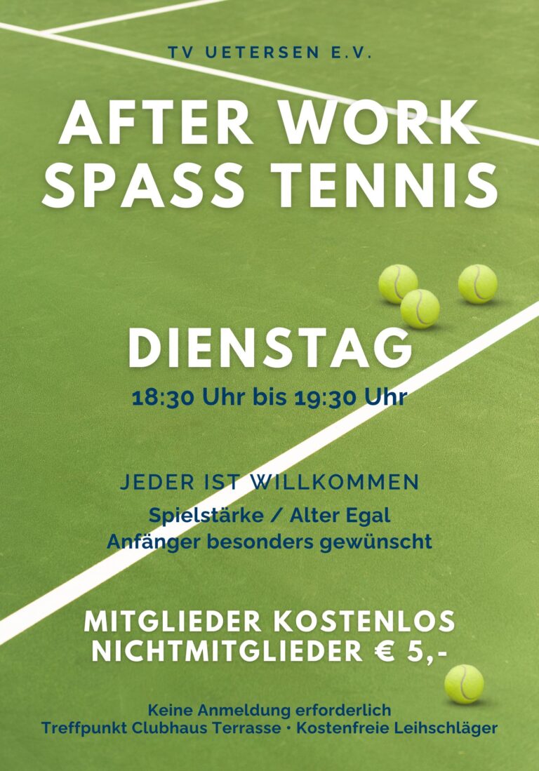 Afterwork spasstennis